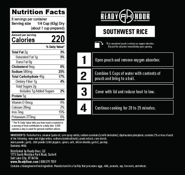 Ingredienser Southwest ris